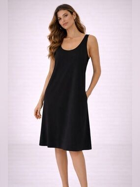COS Black Sleeveless Midi Dress – Size US 4 / EUR 34 – New With Tags